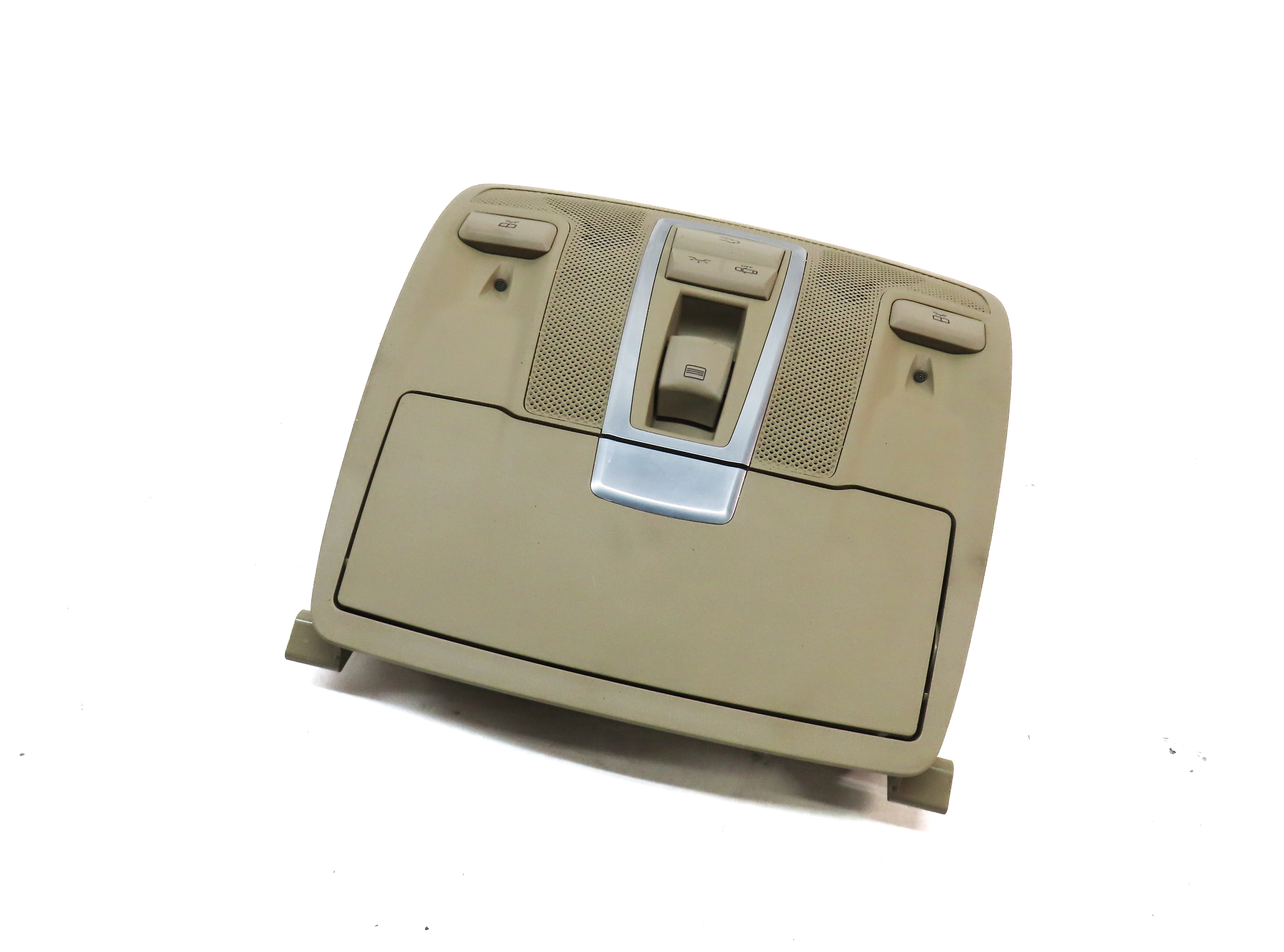 2013 MERCEDES ML550 (W166) FRONT OVERHEAD DOME LIGHT LAMP w/SWITCHES (BEIGE) — exact item pictured